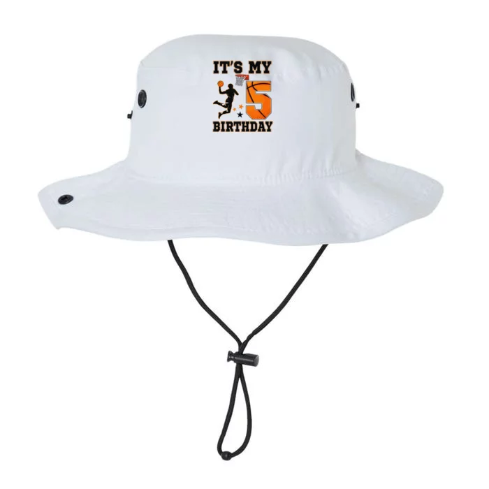 Its My 5th Birthdaybasketball 5 Years Old Legacy Cool Fit Booney Bucket Hat