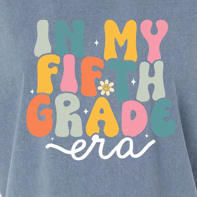 In My 5th Grade Era Groovy Fifth Grade Teacher Retro Garment-Dyed Women's Muscle Tee