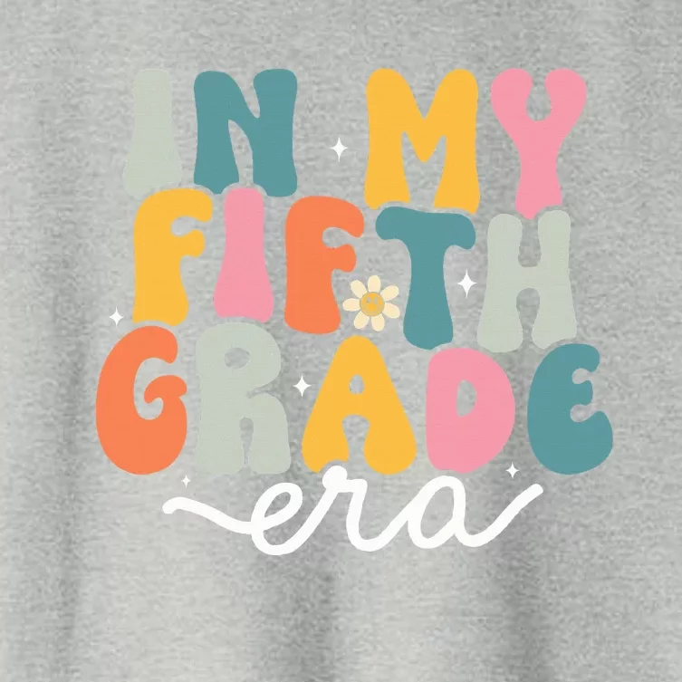 In My 5th Grade Era Groovy Fifth Grade Teacher Retro Women's Crop Top Tee