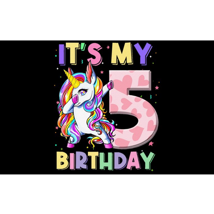 Its My 5 Birthday Unicorn Outfits For Cute Bumper Sticker