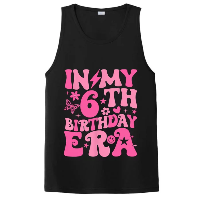 In My 6th Birthday Era Girl 6 Years Birthday Boy Girl Performance Tank