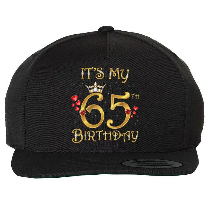 It's My 65th Birthday, 65 Years Old, 65th Birthday Queen Wool Snapback Cap