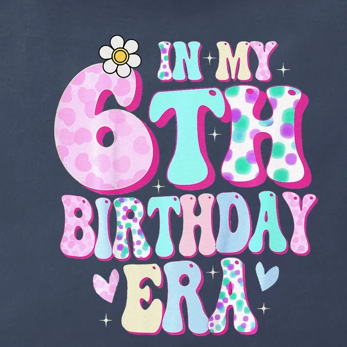 In My 6th Birthday Era Girl Gifts Six Bday 6 Year Old Zip Tote Bag