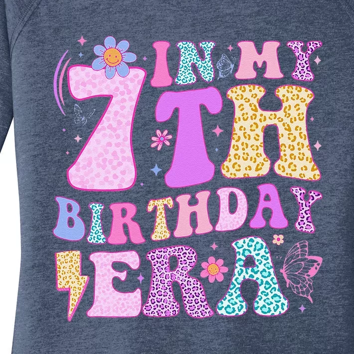 In My 7th Birthday Era Seven Bday 7 Year Old Birthday Girl Women's Perfect Tri Tunic Long Sleeve Shirt