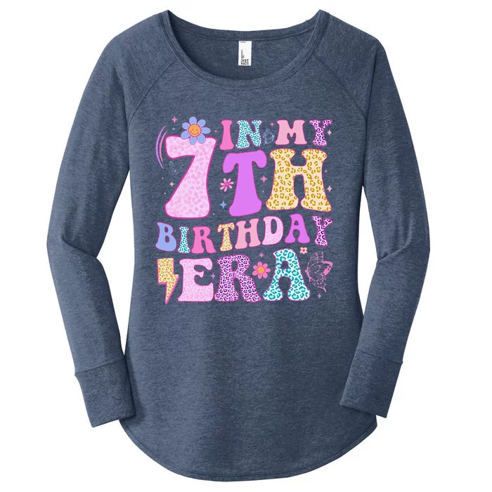 In My 7th Birthday Era Seven Bday 7 Year Old Birthday Girl Women's Perfect Tri Tunic Long Sleeve Shirt