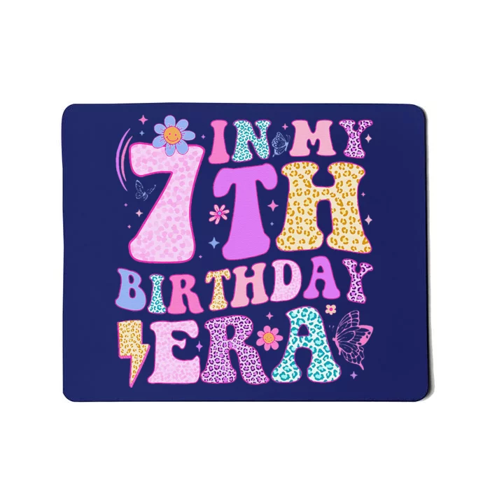 In My 7th Birthday Era Seven Bday 7 Year Old Birthday Girl Mousepad