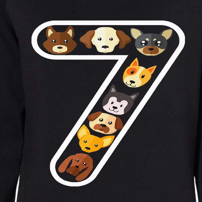 It's My 7th Birthday Dog Lover 7 Years Cute Puppies Womens California Wash Sweatshirt