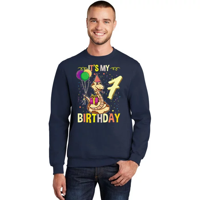 Its My 7th Birthday Snake Reptile Lover Sweatshirt