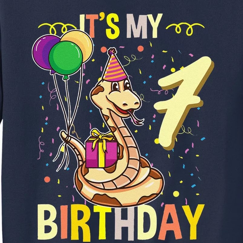 Its My 7th Birthday Snake Reptile Lover Sweatshirt