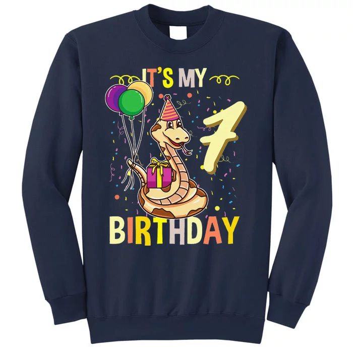 Its My 7th Birthday Snake Reptile Lover Sweatshirt