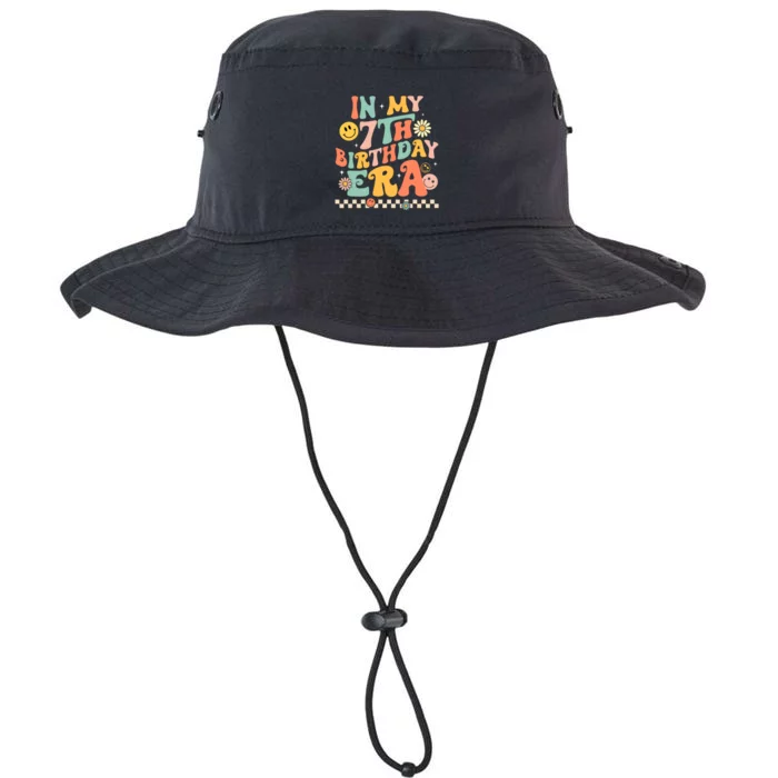 In My 7th Birthday Era Kids 7 Years Old Birthday Boy Girl Legacy Cool Fit Booney Bucket Hat