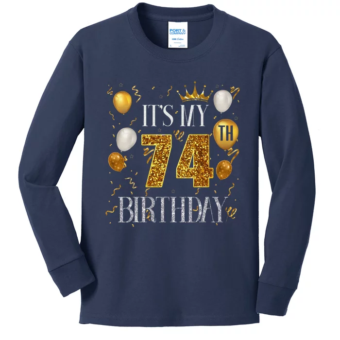 Its My 74th Birthday Happy 1949 Birthday Tee For Kids Long Sleeve Shirt