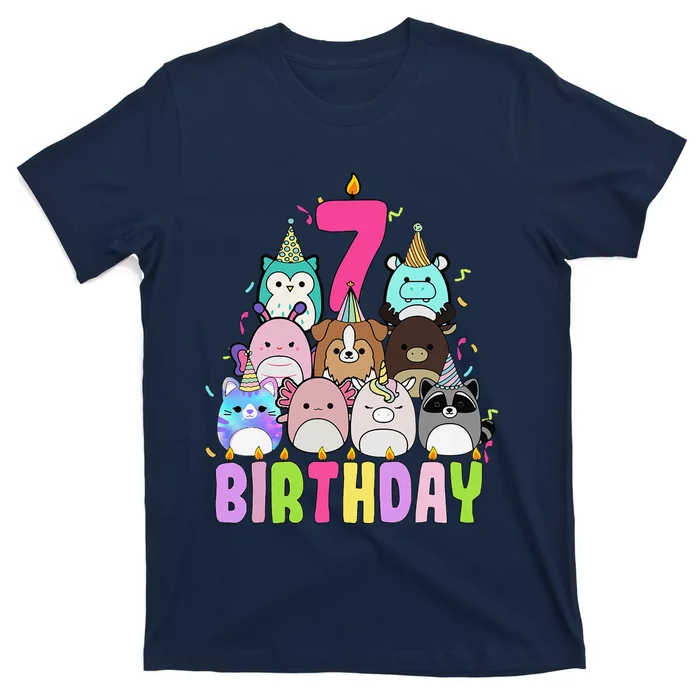 ItS My 7th Birthday Squish Squad Mallow T-Shirt