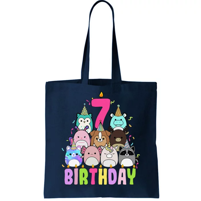 ItS My 7th Birthday Squish Squad Mallow Tote Bag