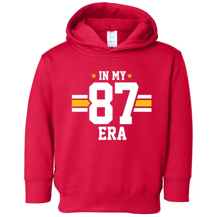 In My 87 Era Funny Football Boyfriend Lovers Couple Matching Toddler Hoodie