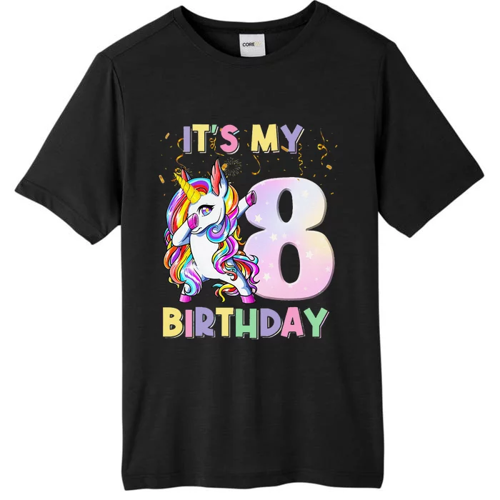 It's My 8th Birthday Unicorn 8 Year Olds Outfit Cute ChromaSoft Performance T-Shirt