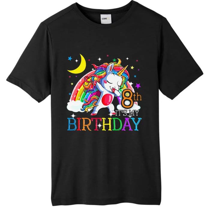 It's My 8th Birthday Unicorn 8 Year Olds Outfit ChromaSoft Performance T-Shirt