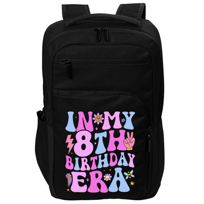 In My 8th Birthday Era Eight Bday 8 Year Old Birthday Girl Impact Tech Backpack