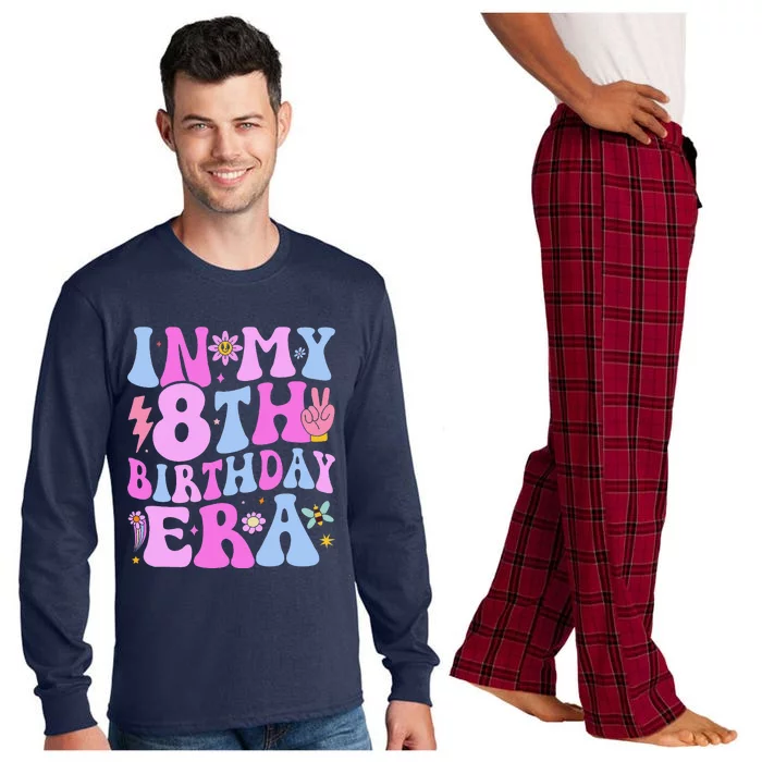 In My 8th Birthday Era Eight Bday 8 Year Old Birthday Girl Long Sleeve Pajama Set