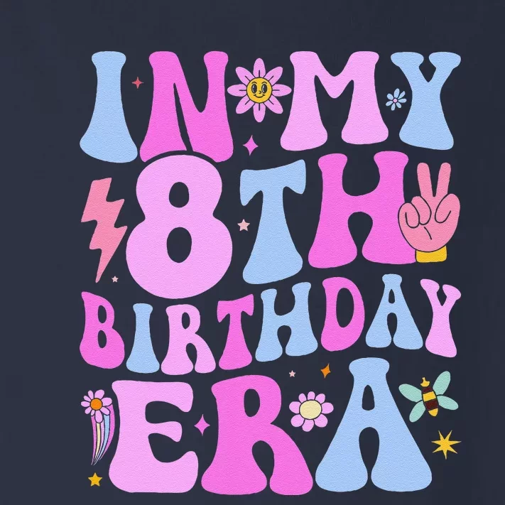 In My 8th Birthday Era Eight Bday 8 Year Old Birthday Girl Toddler Long Sleeve Shirt