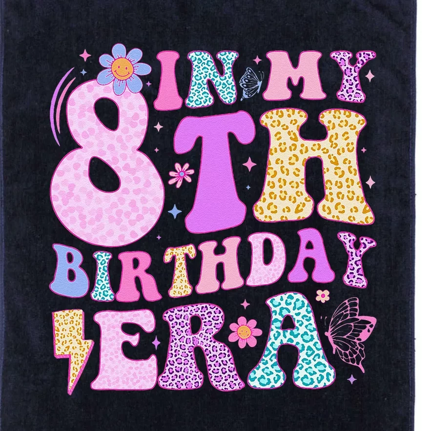 In My 8th Birthday Era Eight Bday 8 Year Old Birthday Girl Platinum Collection Golf Towel