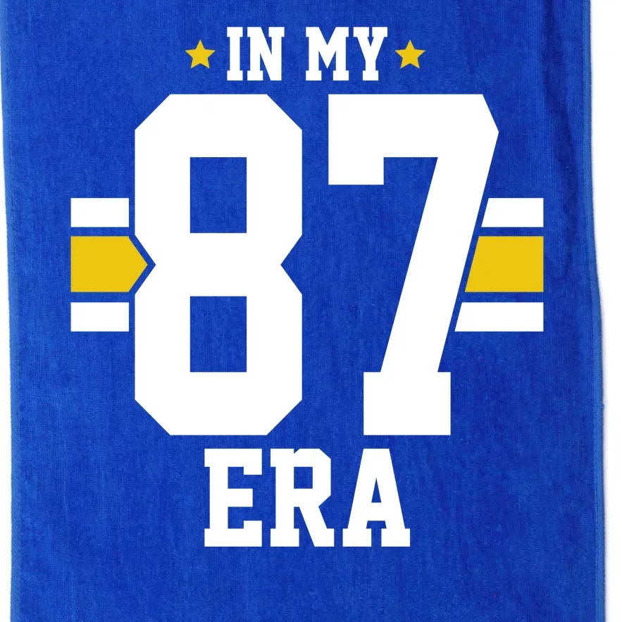 In My 87 Era Funny Football Boyfriend Platinum Collection Golf Towel