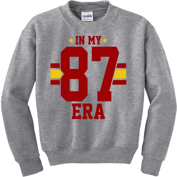 In My 87 Era Funny Football Boyfriend Kids Sweatshirt