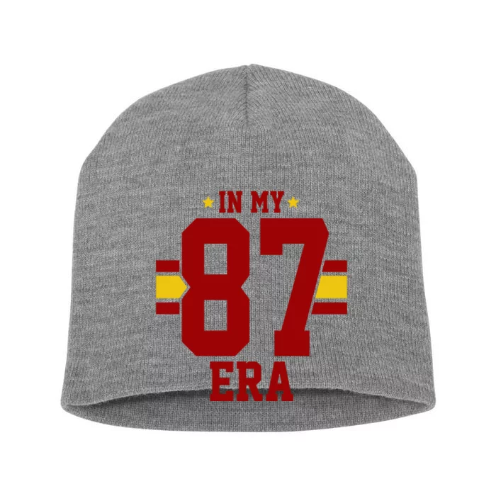 In My 87 Era Funny Football Boyfriend Short Acrylic Beanie