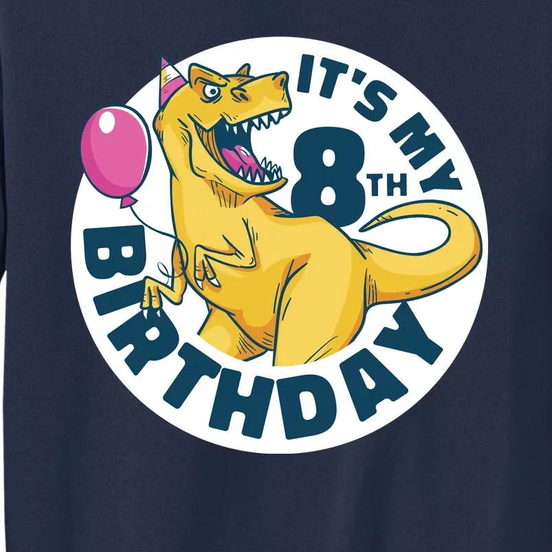 It's My 8th Birthday Dinosaur Sweatshirt