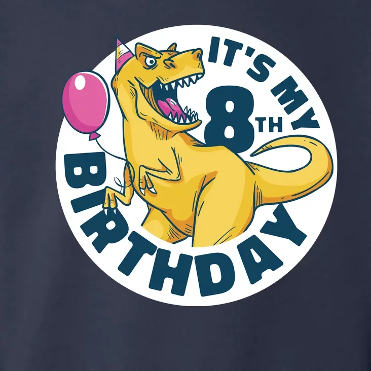 It's My 8th Birthday Dinosaur Toddler Hoodie