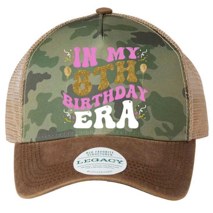 In My 8th Birthday Era Party Legacy Tie Dye Trucker Hat