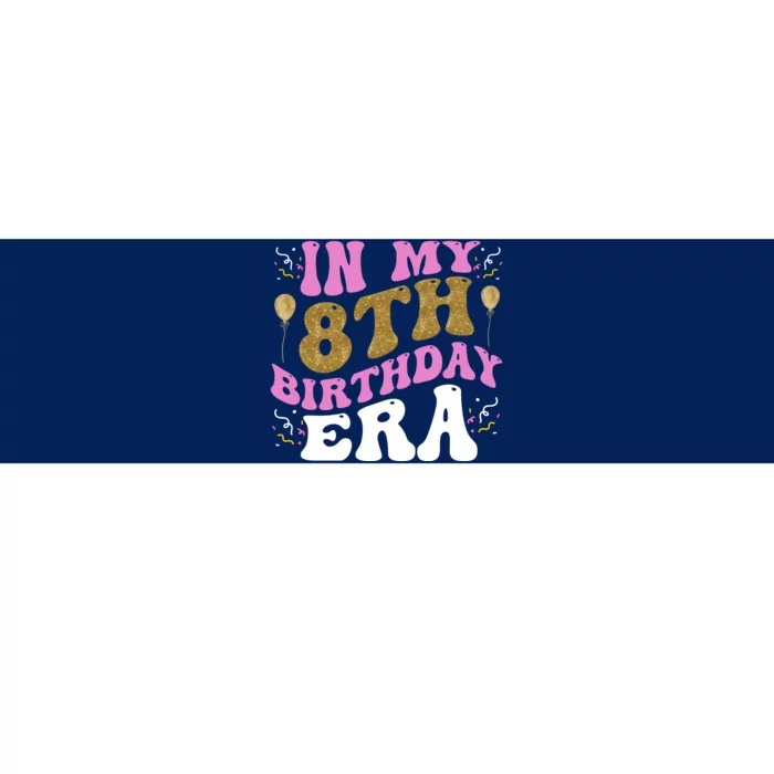 In My 8th Birthday Era Party Bumper Sticker