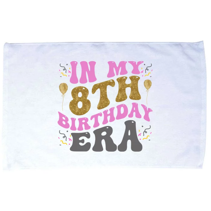 In My 8th Birthday Era Party Microfiber Hand Towel