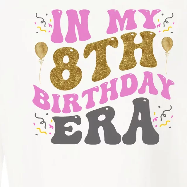 In My 8th Birthday Era Party Cropped Pullover Crew