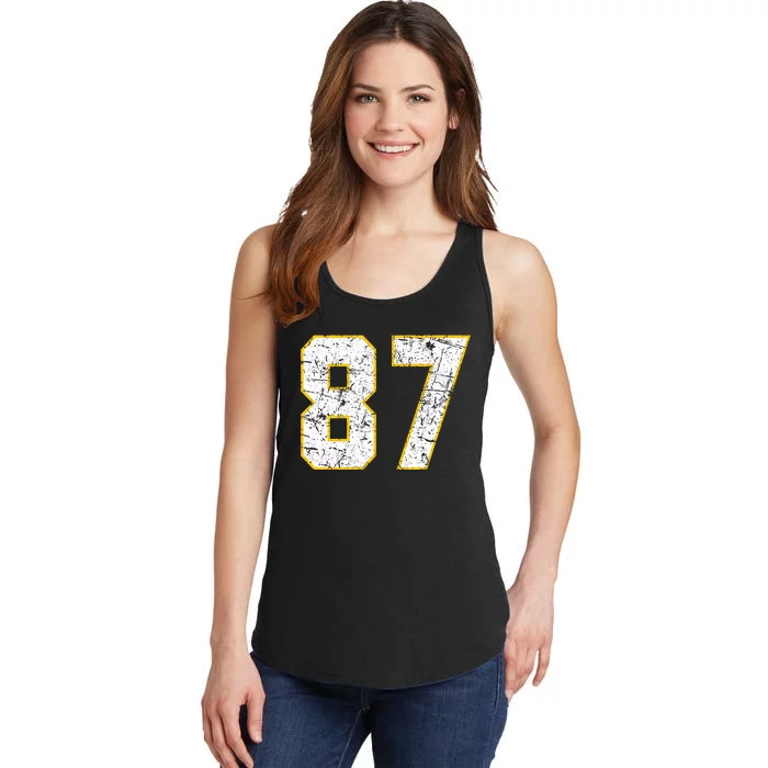 In My 87 Era Funny Football Vintage Ladies Essential Tank