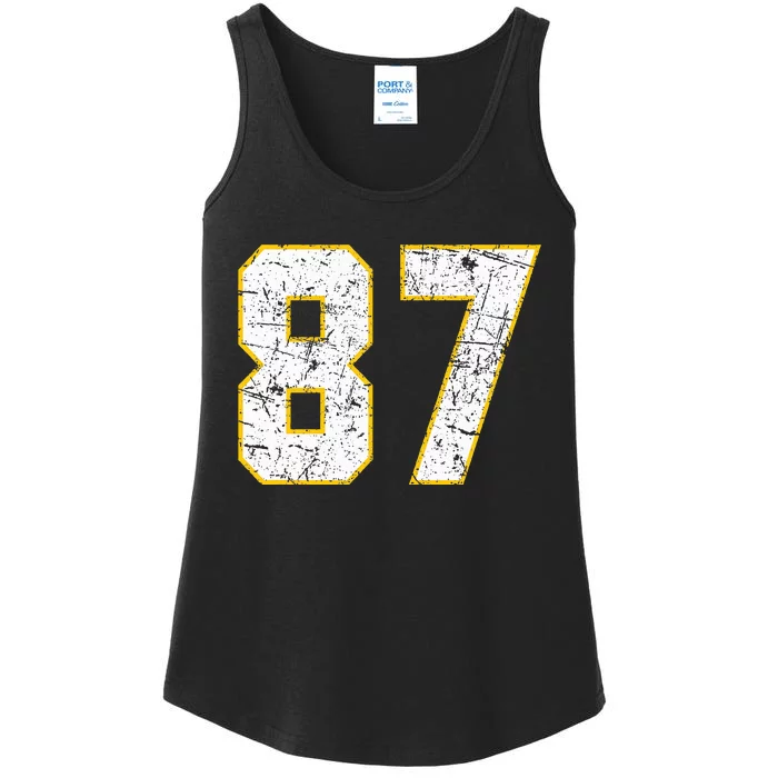 In My 87 Era Funny Football Vintage Ladies Essential Tank