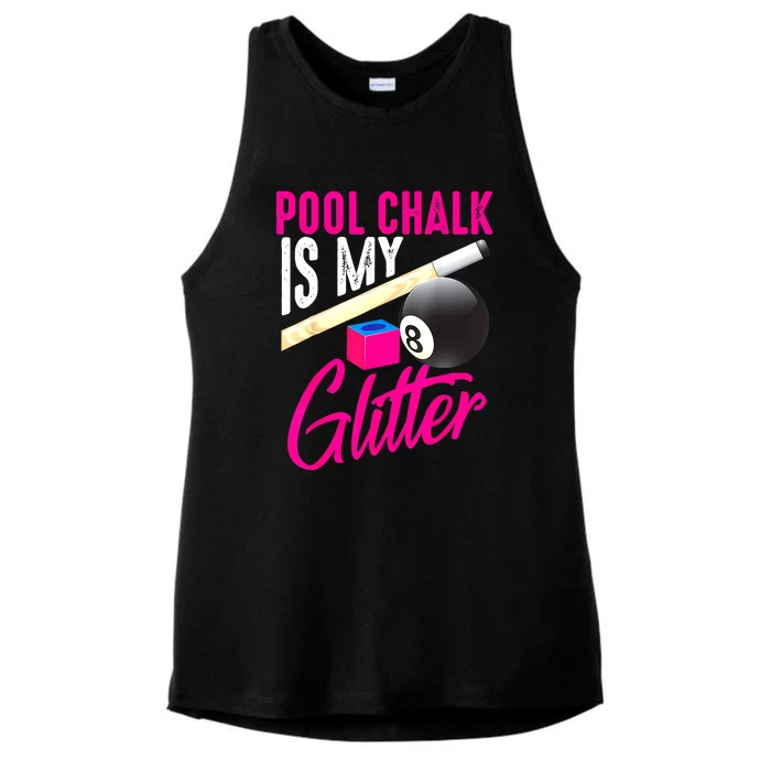 Is My 8 Ball Billiard Players Funny Pool Chalk Gift Ladies Tri-Blend Wicking Tank