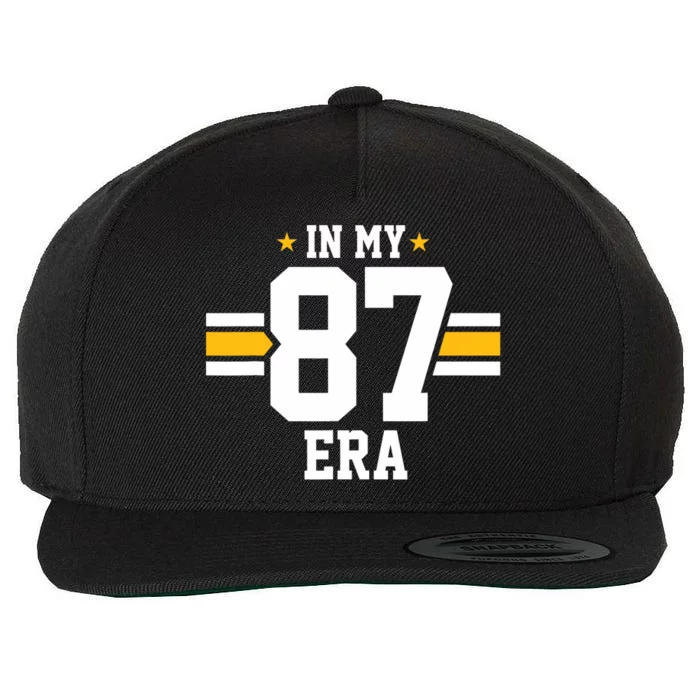 In My 87 Era Funny Football Boyfriend Lovers Couple Matching Wool Snapback Cap