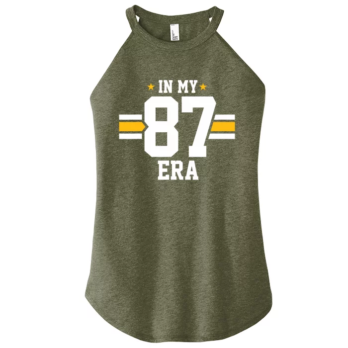 In My 87 Era Funny Football Boyfriend Lovers Couple Matching Women’s Perfect Tri Rocker Tank