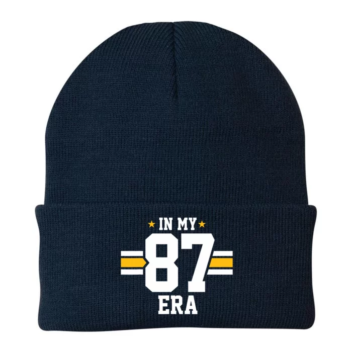 In My 87 Era Funny Football Boyfriend Lovers Couple Matching Knit Cap Winter Beanie