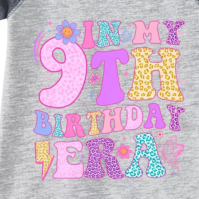 In My 9th Birthday Era Nine Bday 9 Year Old Birthday Girl Infant Baby Jersey Bodysuit