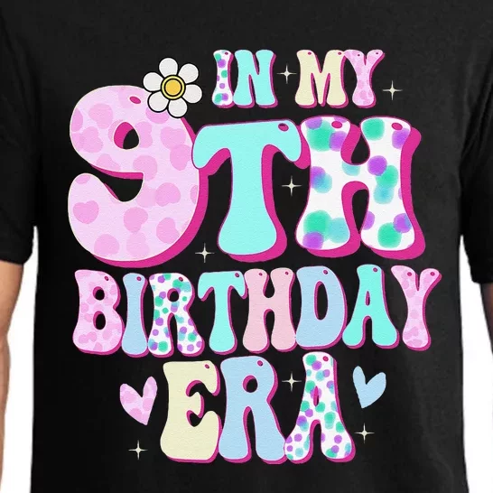 In My 9th Birthday Era Girl Gifts Nine Bday 9 Year Old Pajama Set