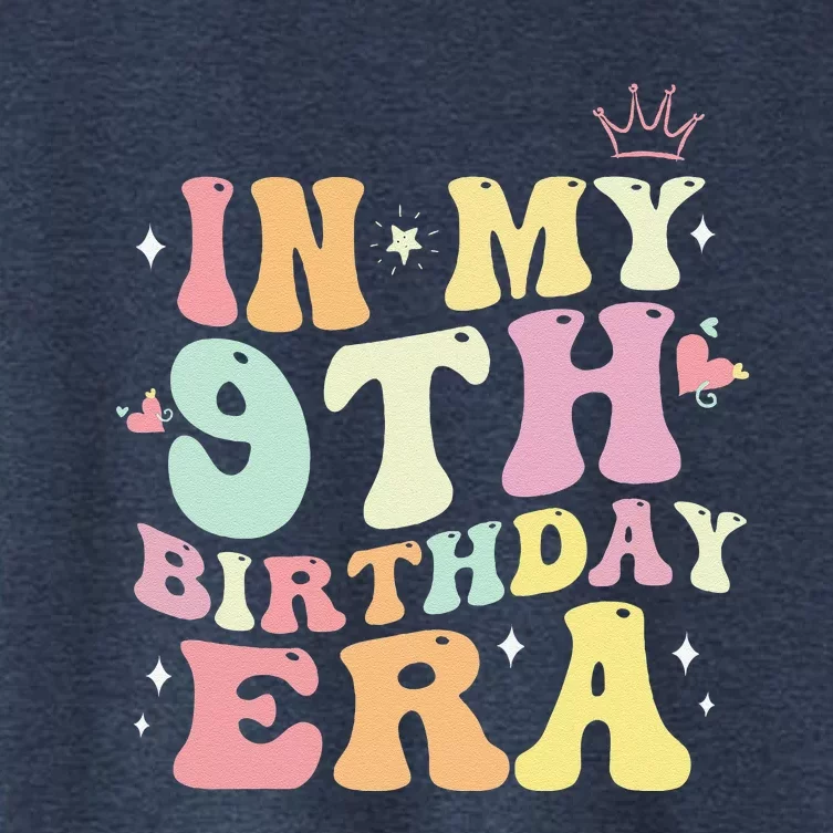 In My 9th Birthday Era Nine 9 Years Old Birthday Gifts Girl Women's Crop Top Tee