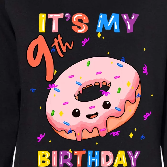 Its My 9th Birthay Cute Womens California Wash Sweatshirt