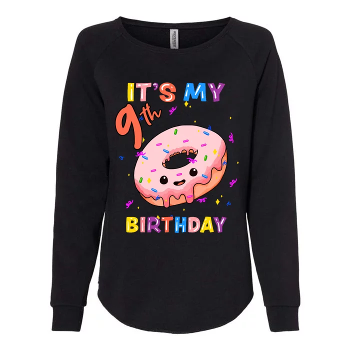 Its My 9th Birthay Cute Womens California Wash Sweatshirt