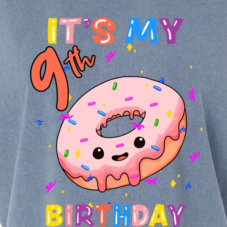 Its My 9th Birthay Cute Garment-Dyed Women's Muscle Tee