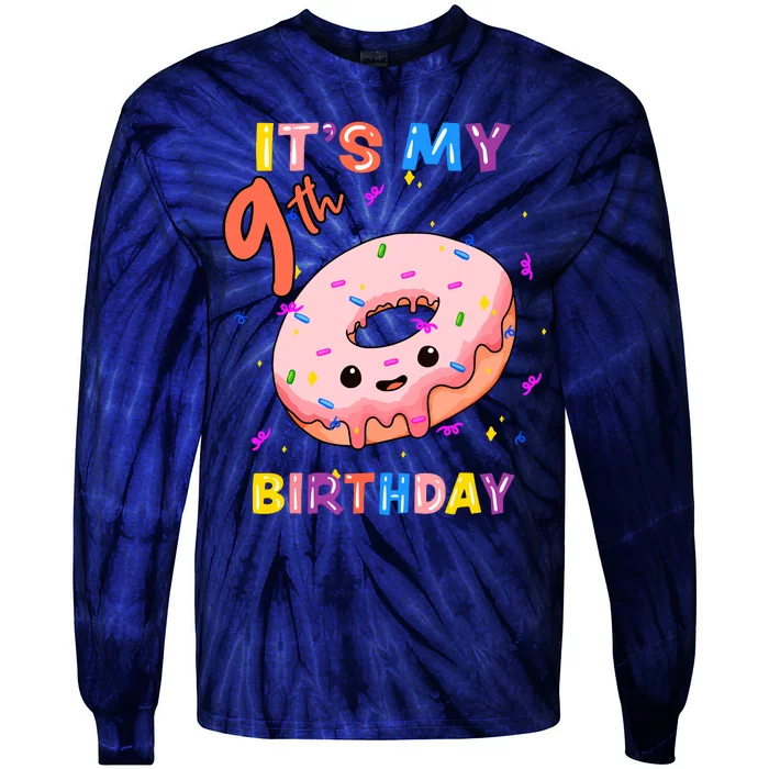 Its My 9th Birthay Cute Tie-Dye Long Sleeve Shirt