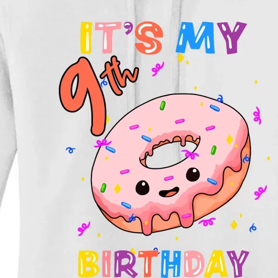 Its My 9th Birthay Cute Women's Pullover Hoodie