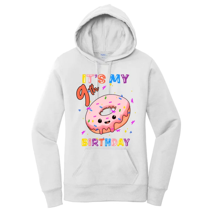 Its My 9th Birthay Cute Women's Pullover Hoodie