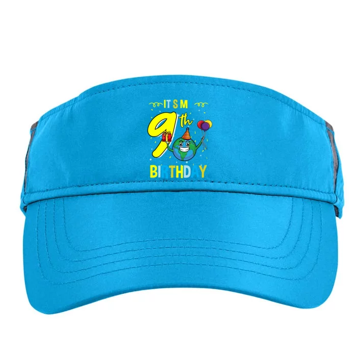 Its My 9th Birthday Earth Day Gift Adult Drive Performance Visor